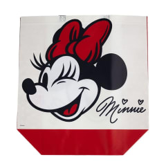 Bolsa Reutilizable Minnie Blanca 39 x 44 x 18 cm