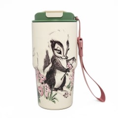Mug Vaso Acero Termico Flor Bambi Con Correa Disney Home Keep 600 ML