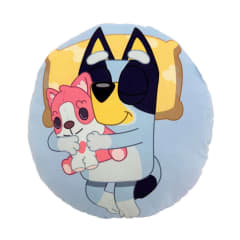 Cojin Almohada Bluey Durmiendo Redondo 33x33 cm