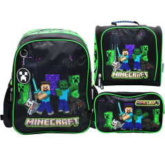 Pack Escolar Mochila Minecraft Oficio