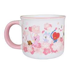 Mug Taza Ceramica BTS BT21 Kawai Blanca 370 ml