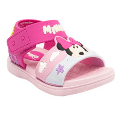 Sandalias Niña Playera Minnie Mouse Rosado
