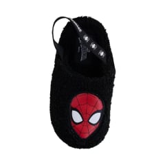 Pantuflas Sandalias Niño Spiderman Negro