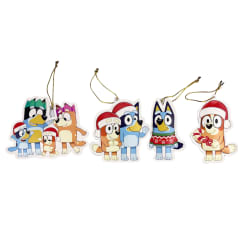 Set de adorno arbol navidad Bluey X4 unds 12cm Modelo 1