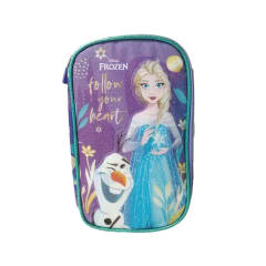 Cartuchera Escolar Premium Elsa Olaf Frozen Niña
