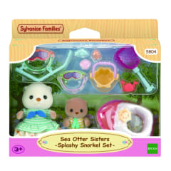 Juguete Sylvanian Ternurines Set Hermanas Nutria Marina