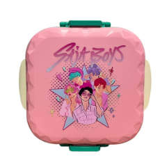 Taper Bento Guerreras Kpop Saja Boys Rosado Estrella