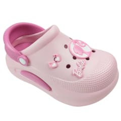 Sandalias Mujer Clog Casual Barbie Rosado