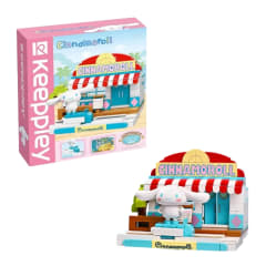 Keeppley Sanrio Cinnamoroll - Mini Escenario Armable Tienda de Postres de Coco