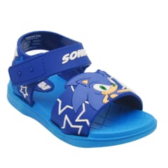 Sandalias Niño Playera Sonic Azul
