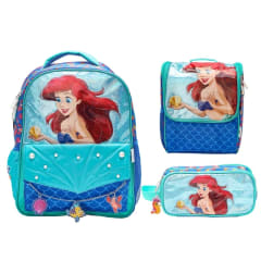 Pack Escolar Ariel La Sirenita Azul Oficio