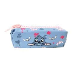 Cartuchera Escolar Stitch Celeste Big Zipper