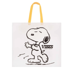 Bolsa Reutilizable Snoopy Peanuts Gris 39 x 44 x 18 cm