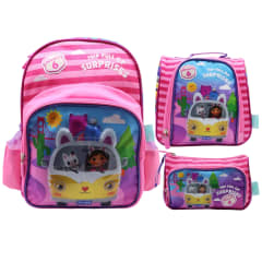 Pack Escolar Mochila Gabby Dollhouse La Pelicula Nido