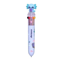 Lapicero Artesco Axolove Ajolote 10 Colores Turquesa