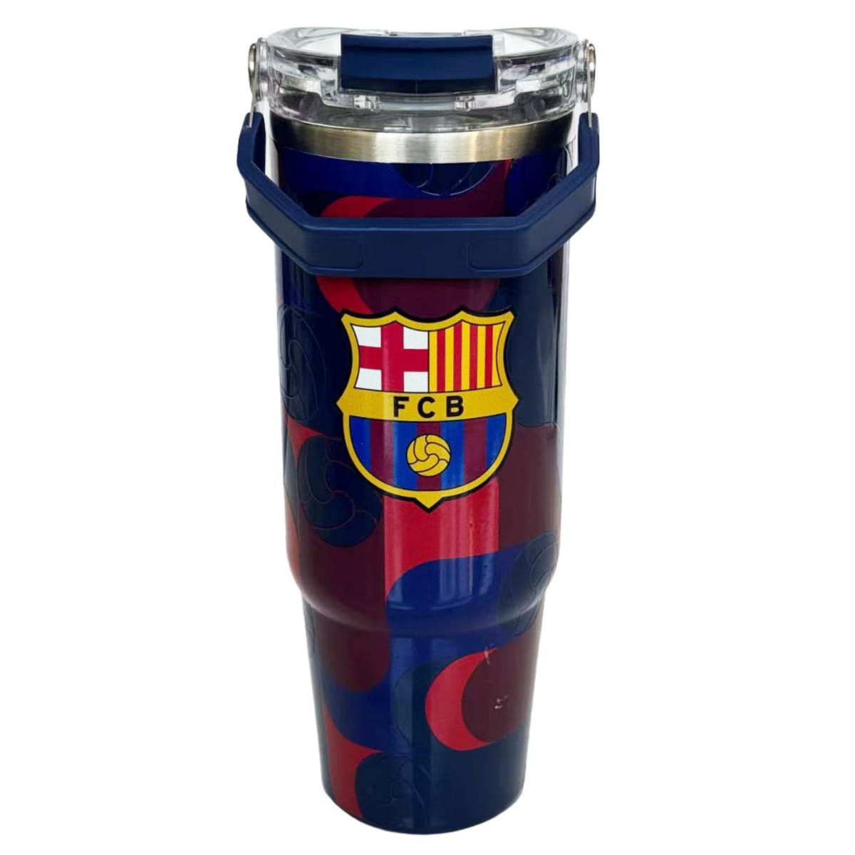 Mug Vaso Acero Termico Barcelona Futbol Azul 900 ML 0