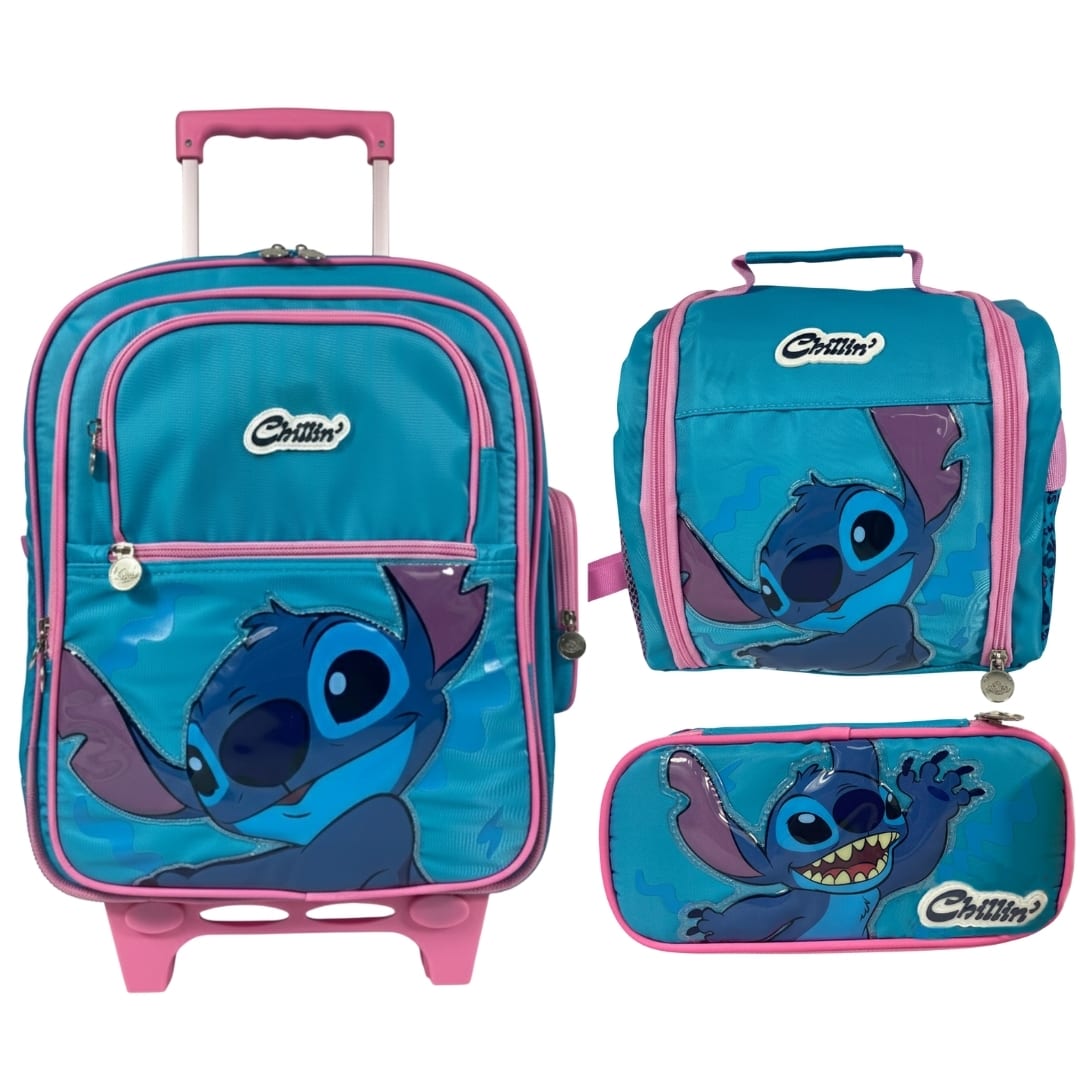 Pack escolar Mochirueda Stitch oficio Premium 0