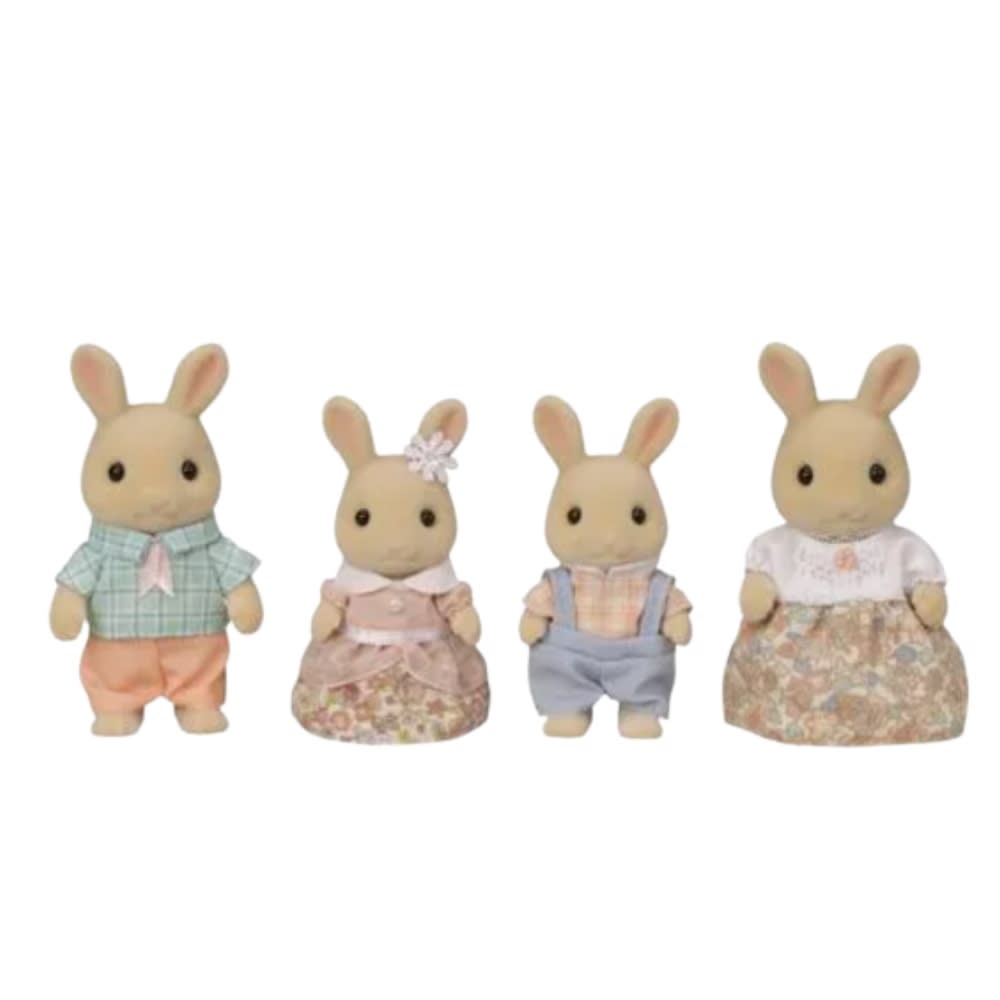 Juguete Sylvanian Ternurines Set Familia Conejos de Leche2