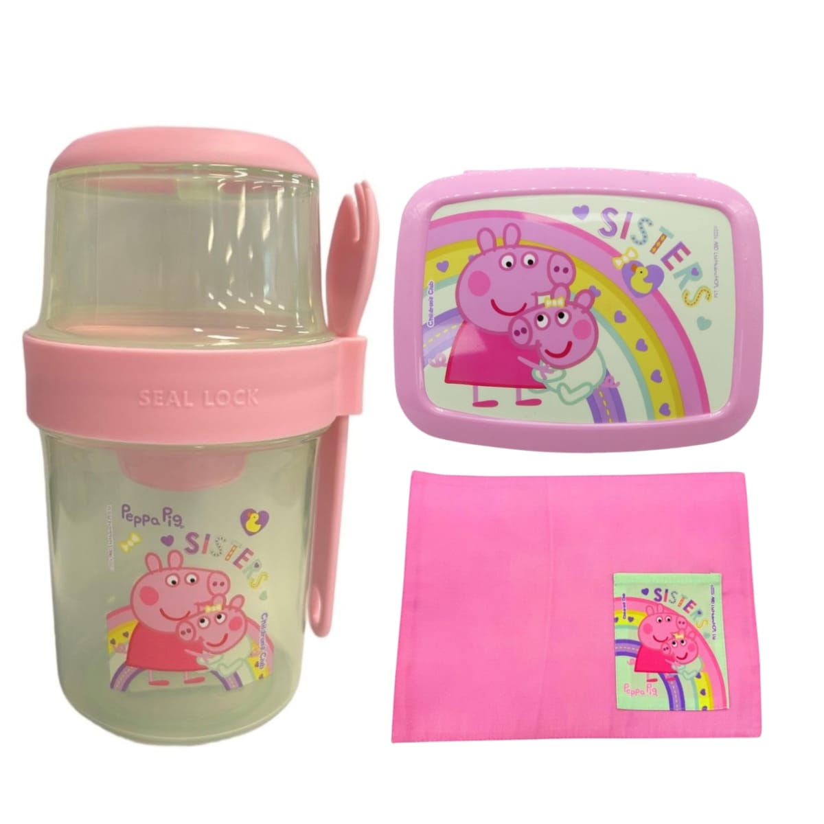 Pack Escolar Peppa Pig y Evie Set Lunch x3 Piezas 0