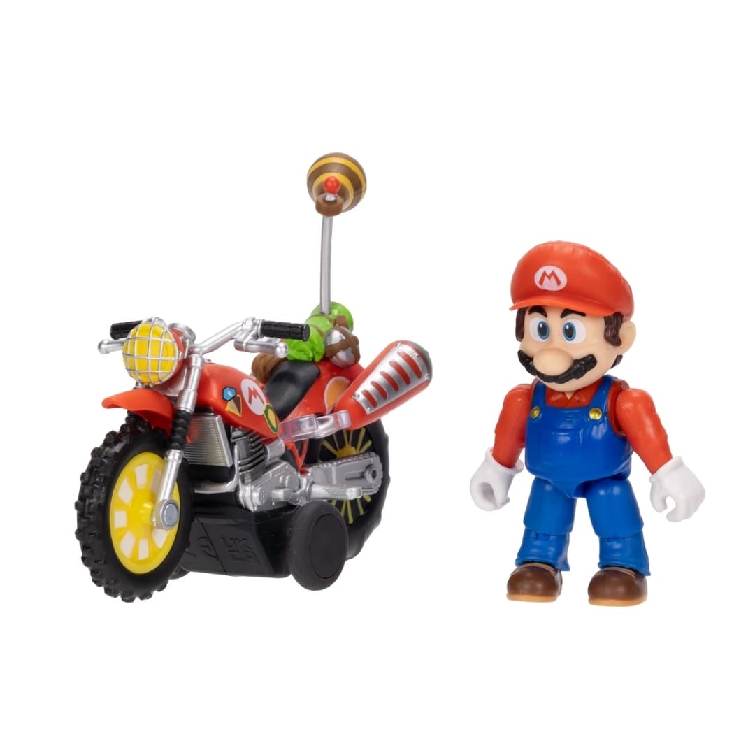 Figura Coleccionable Super Mario Galaxy Mario Bros con su Moto 6 cm Nintendo4