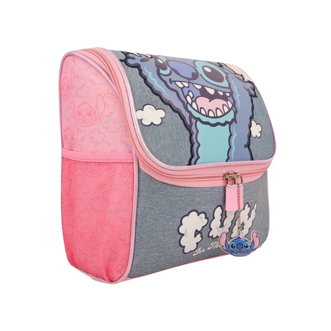 Pack Escolar Mochila Stitch Rosado Oficio3