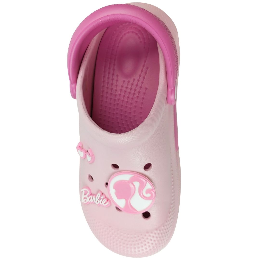 Sandalias Mujer Clog Casual Barbie Rosado2