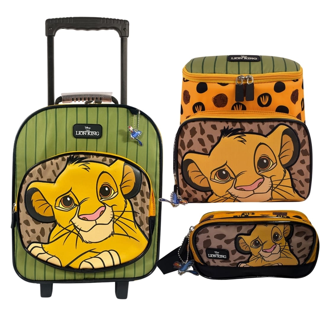 Pack Escolar Maleta Rey Leon Verde Nido 0