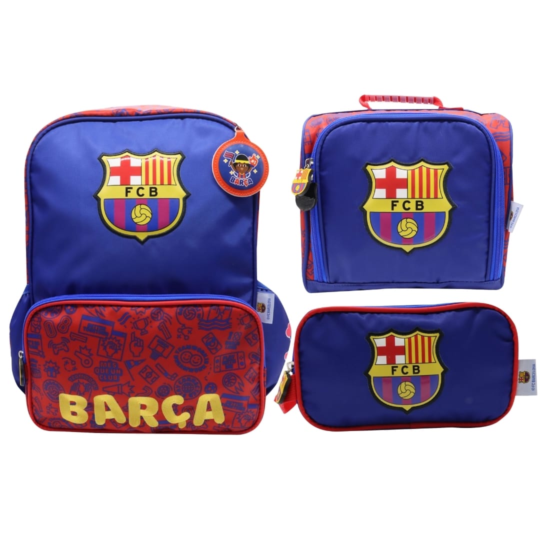 Pack Escolar Mochila Barcelona Futbol Oficio 0