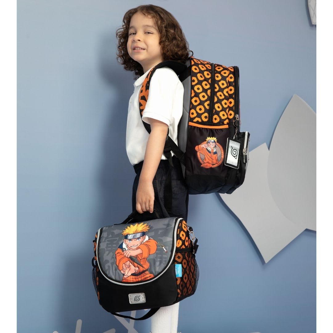 Pack Escolar Mochila Naruto Plomo Anime Oficio8