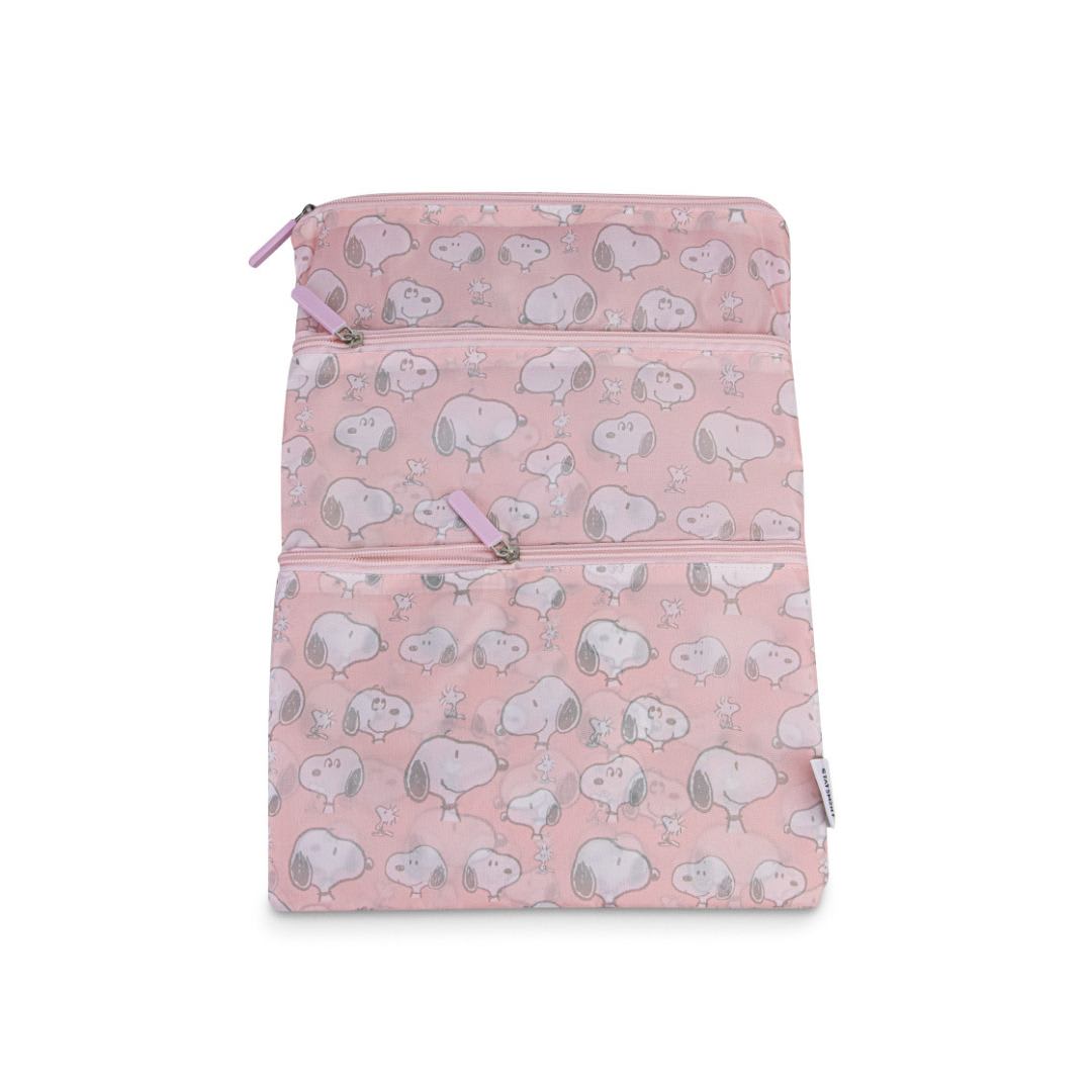 Set 5 Bolsas Organizadoras Snoopy Rosado3