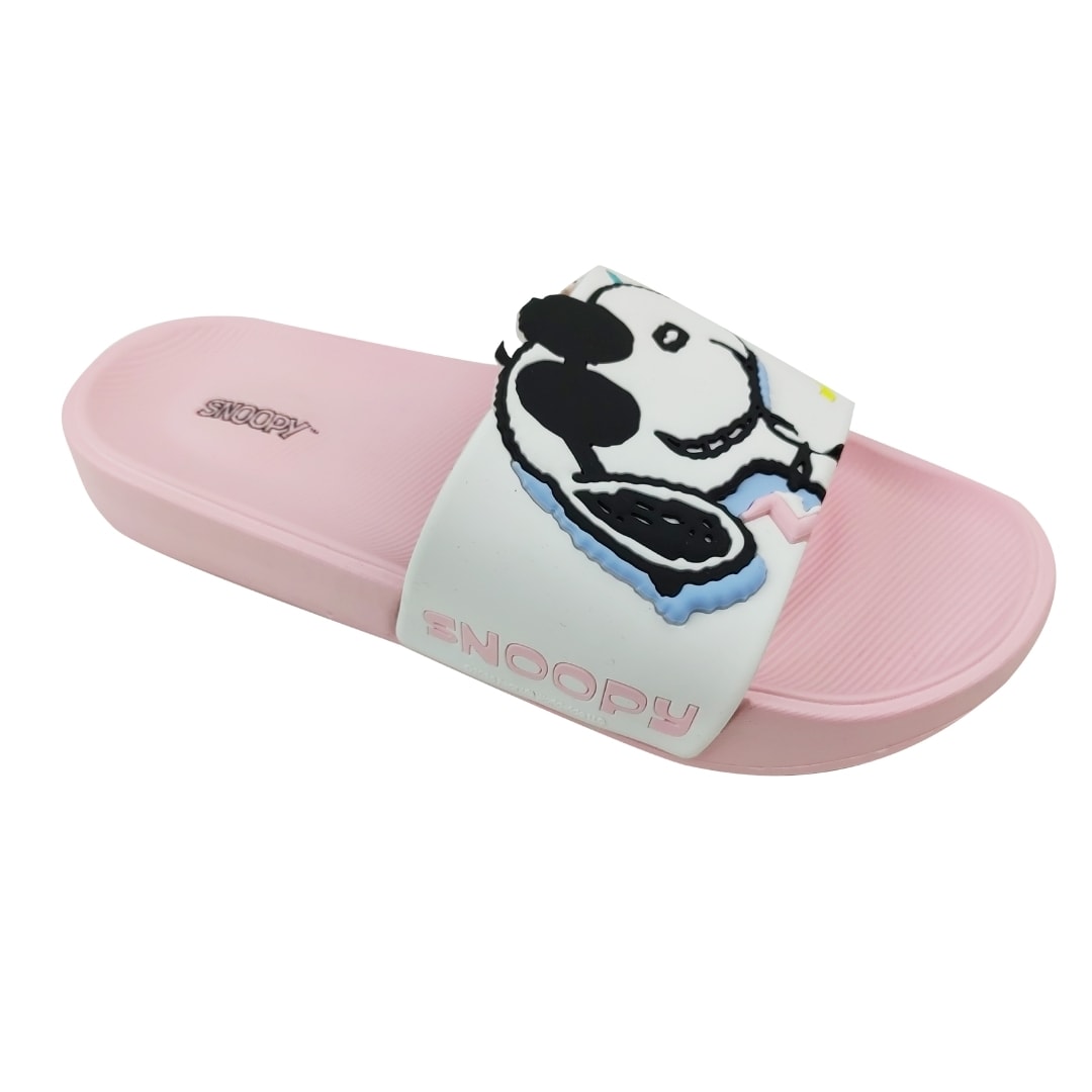 Sandalias Mujer Playeras Snoopy Rosado 0