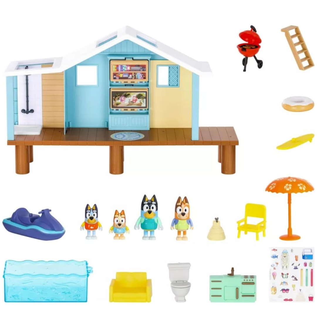 Casa de Playa Ultimate Bluey con personajes2