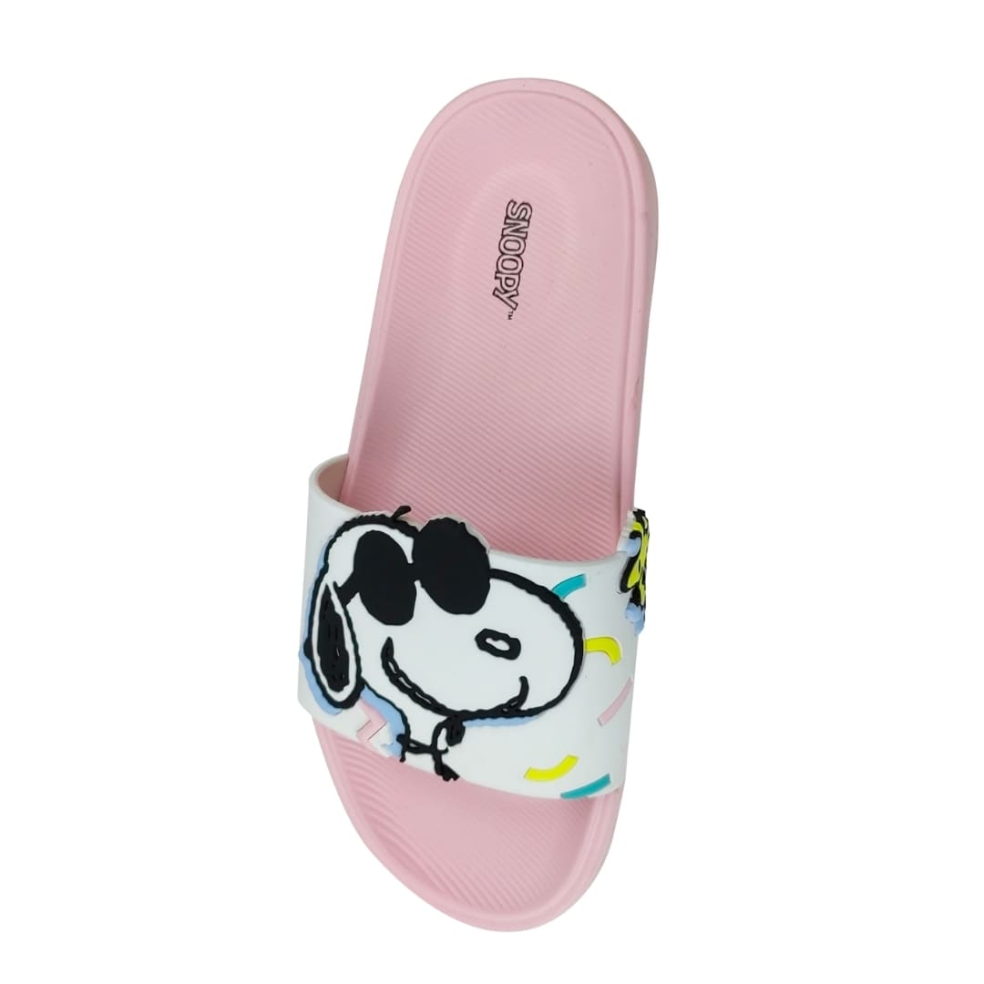 Sandalias Mujer Playeras Snoopy Rosado2