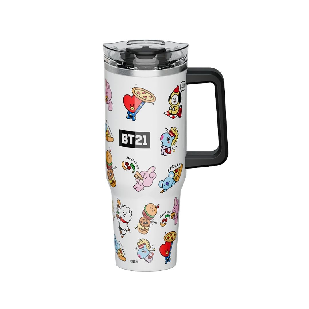 Mug Termo BT21 BTS Kpop Kawai Chibi con asa 1200 ML 0