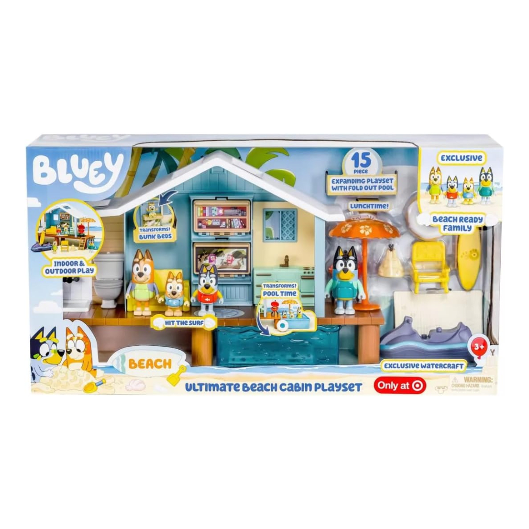 Casa de Playa Ultimate Bluey con personajes3