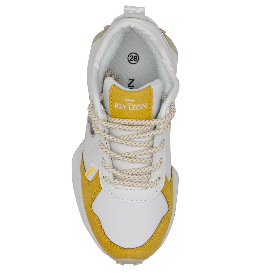 Zapatillas Niño Rey Leon Simba Blanco2