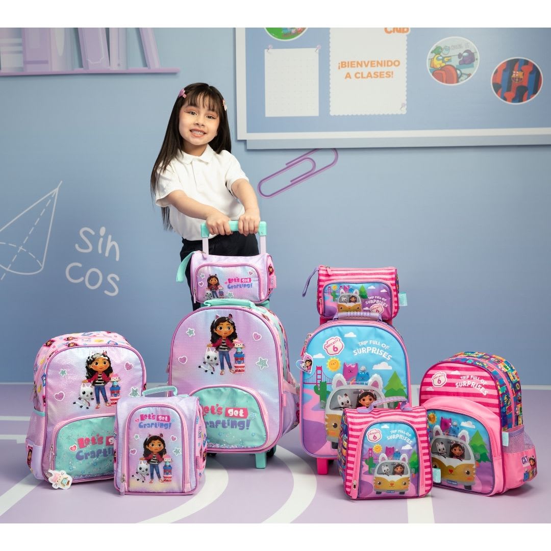 Pack Escolar Maleta Gabby Dollhouse La Pelicula Nido8