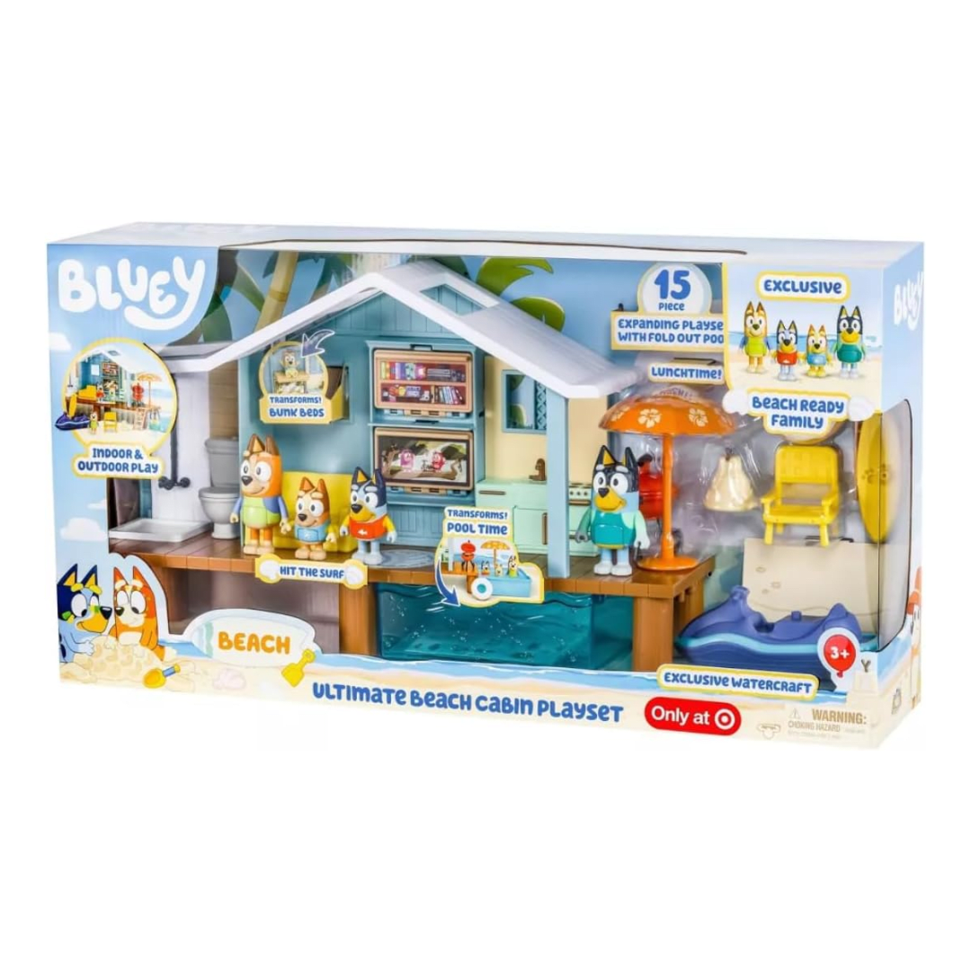 Casa de Playa Ultimate Bluey con personajes4