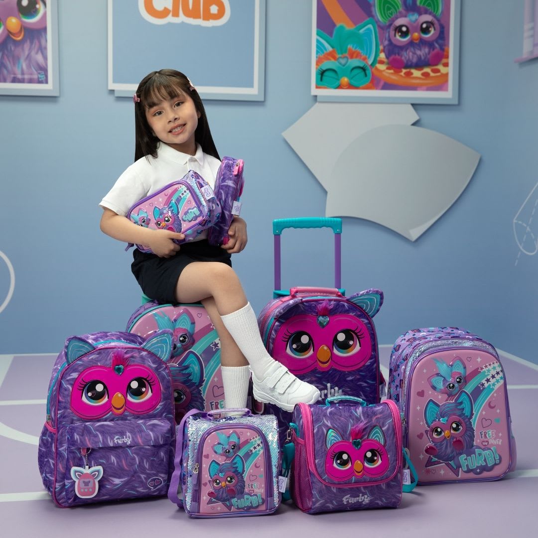 Pack Escolar Mochila Furby Morado Oficio8