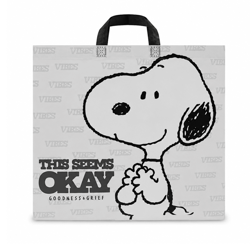 Bolsa Reutilizable Snoopy Peanuts Blanca 39 x 44 x 18 cm 0