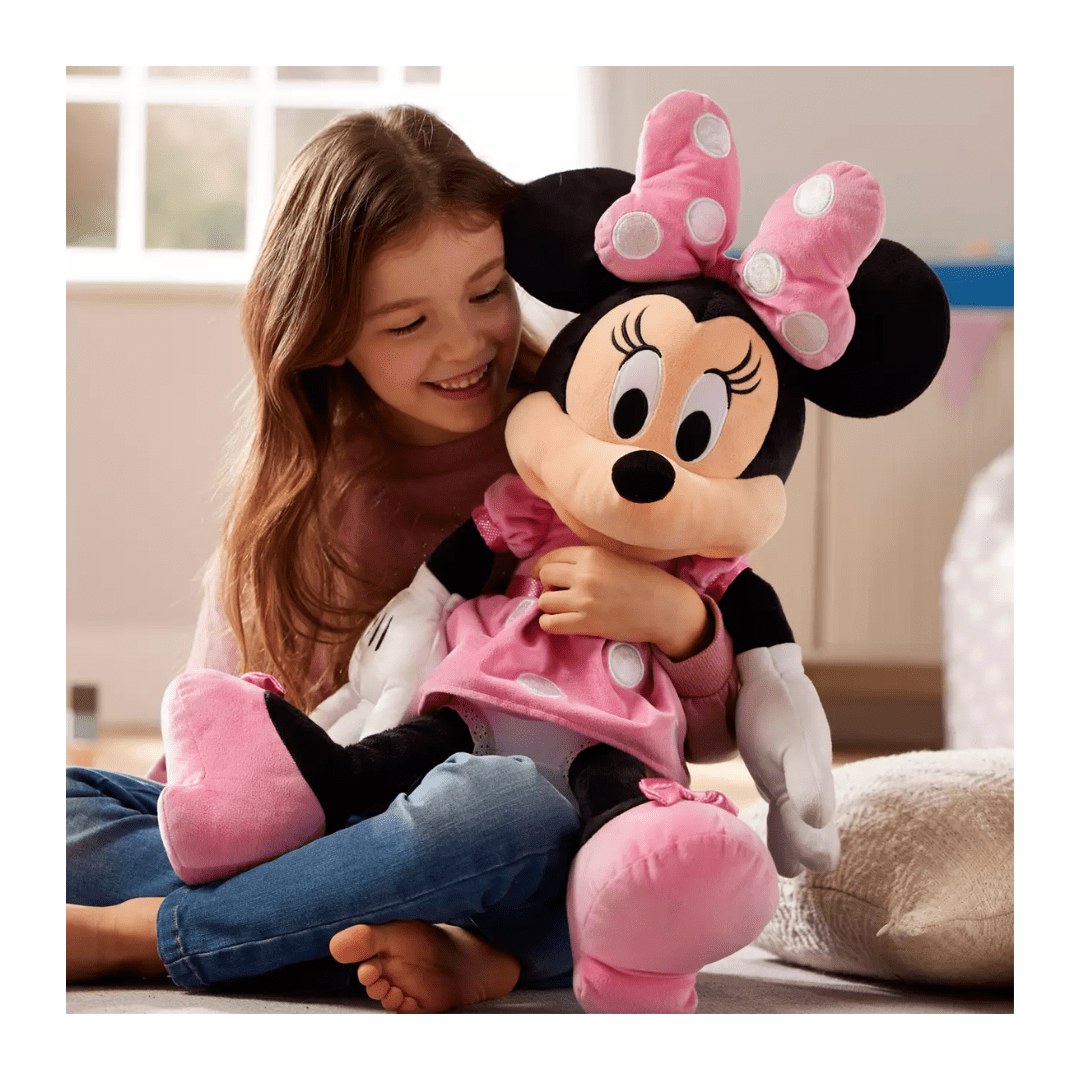 Peluche Grande Disney Store Minnie Mouse Rosada3