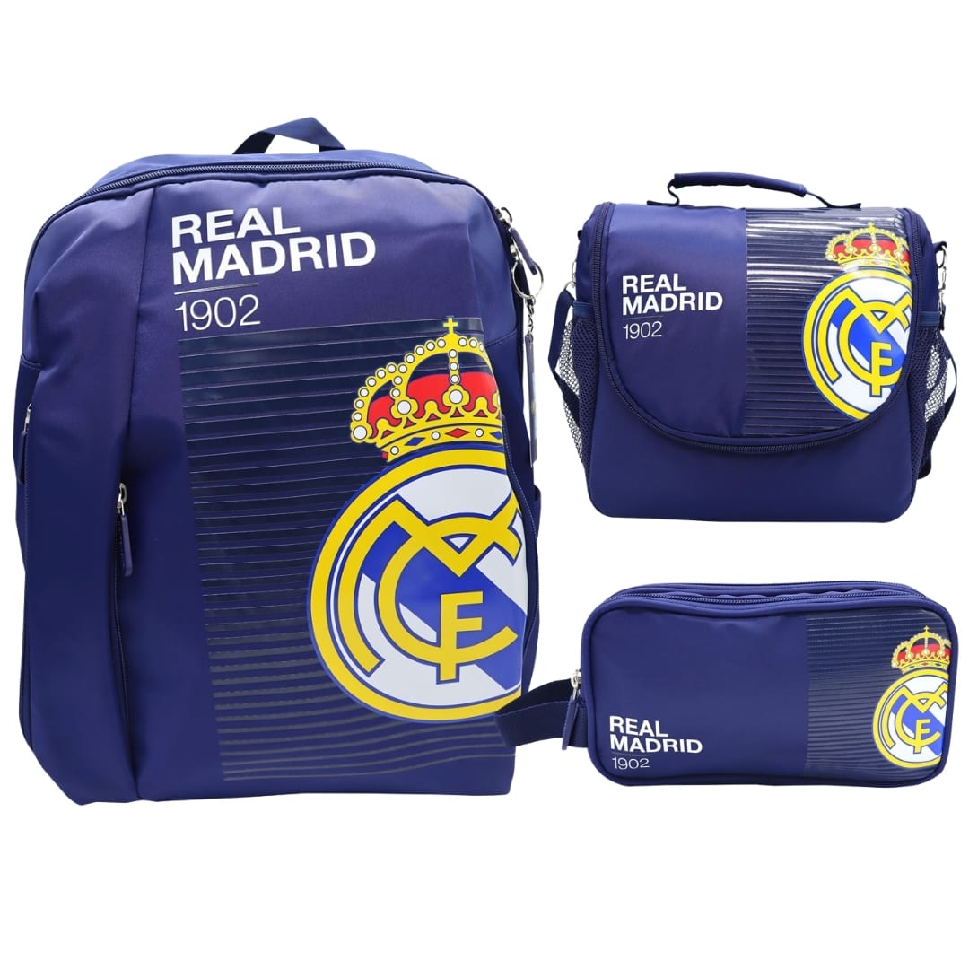 Pack Escolar Mochila Real Madrid Futbol Juvenil Oficio 0