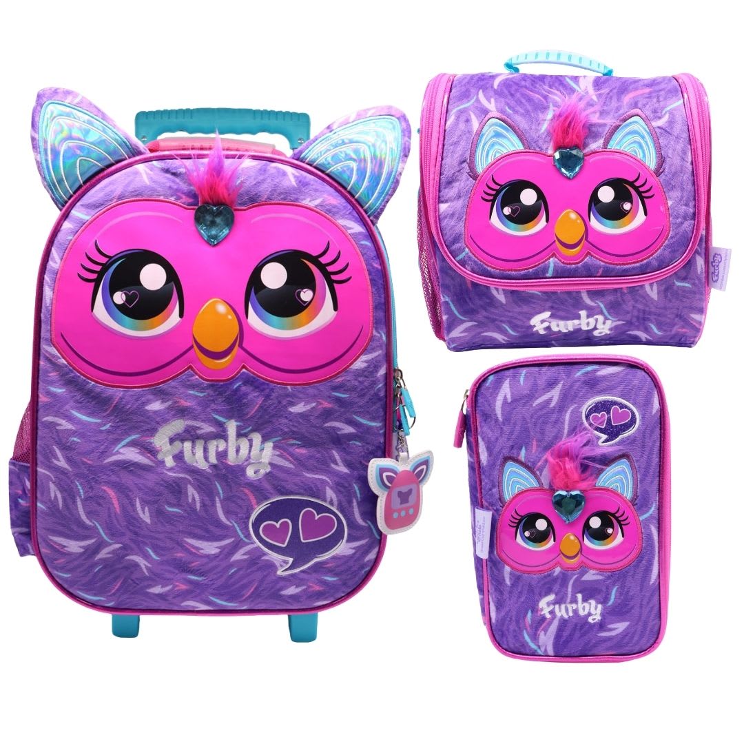Pack Escolar Maleta Furby Morado Oficio 0