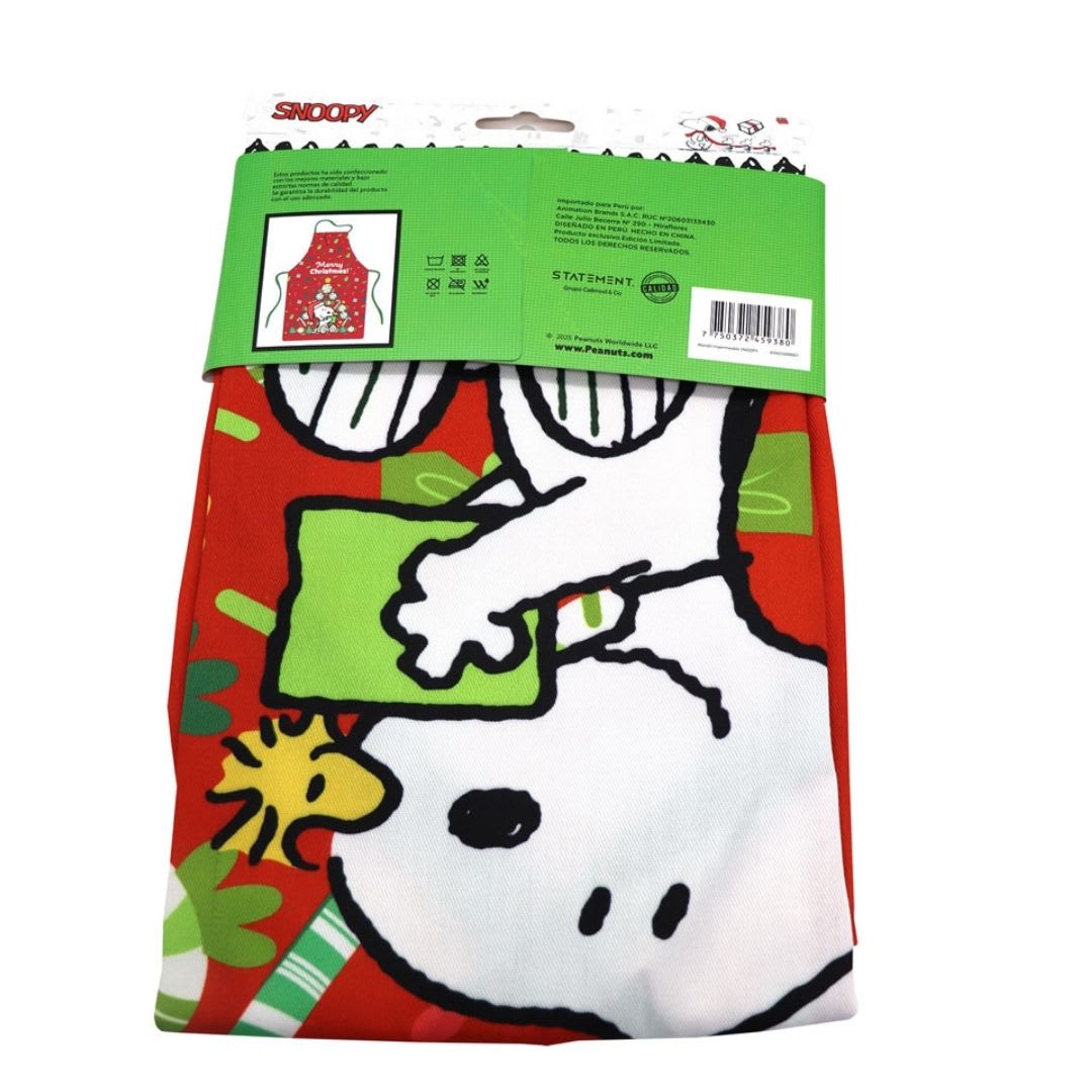 Mandil Delantal de Cocina Adulto Snoopy 60x80cm Rojo3