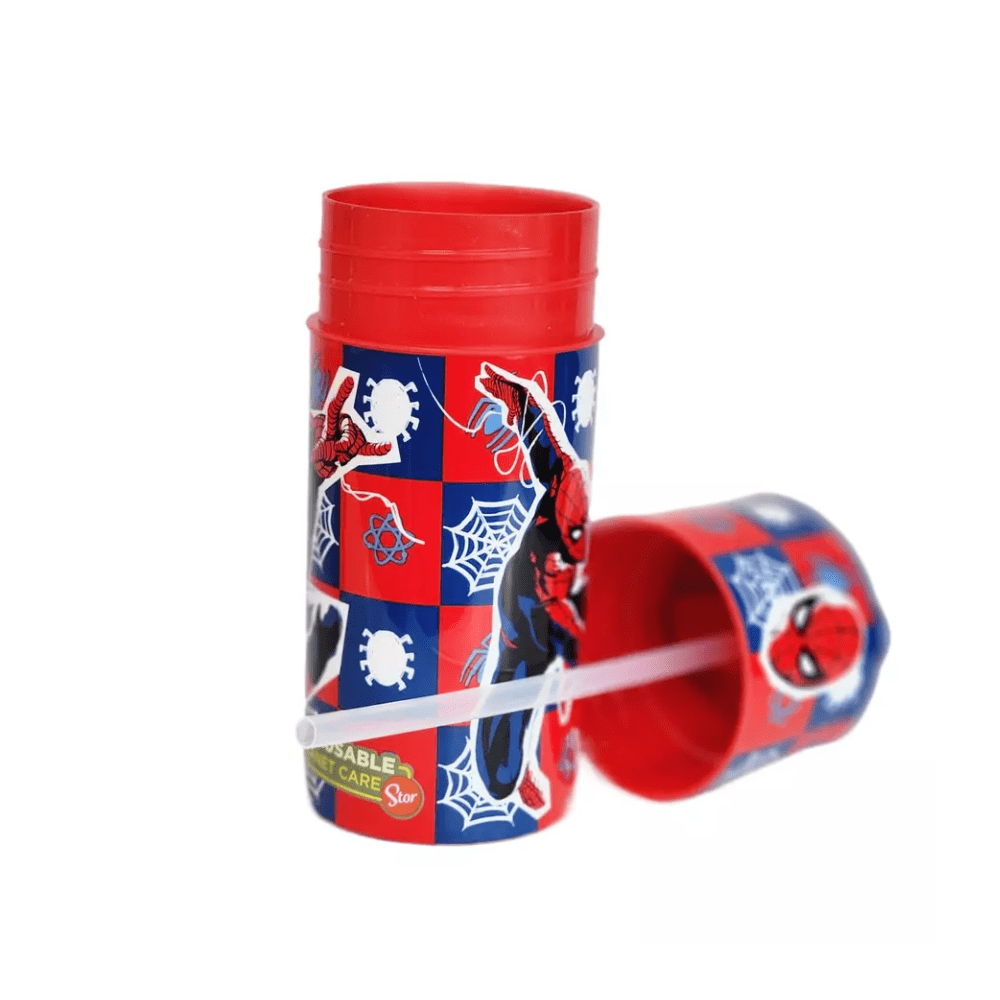 Tomatodo Botella Spiderman 350 ml Cañita3