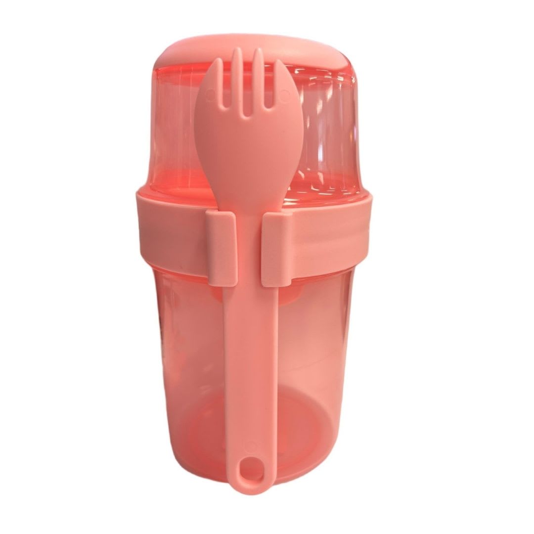 Vaso Yogurera Escolar Barbie y su Conejita 310 ML + 560 ML 2