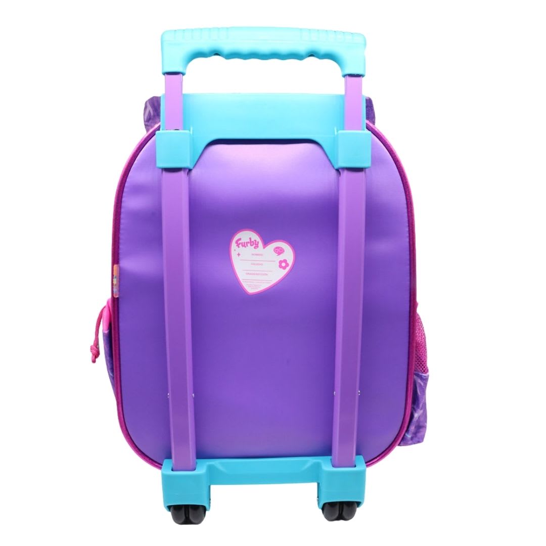 Pack Escolar Maleta Furby Morado Oficio3