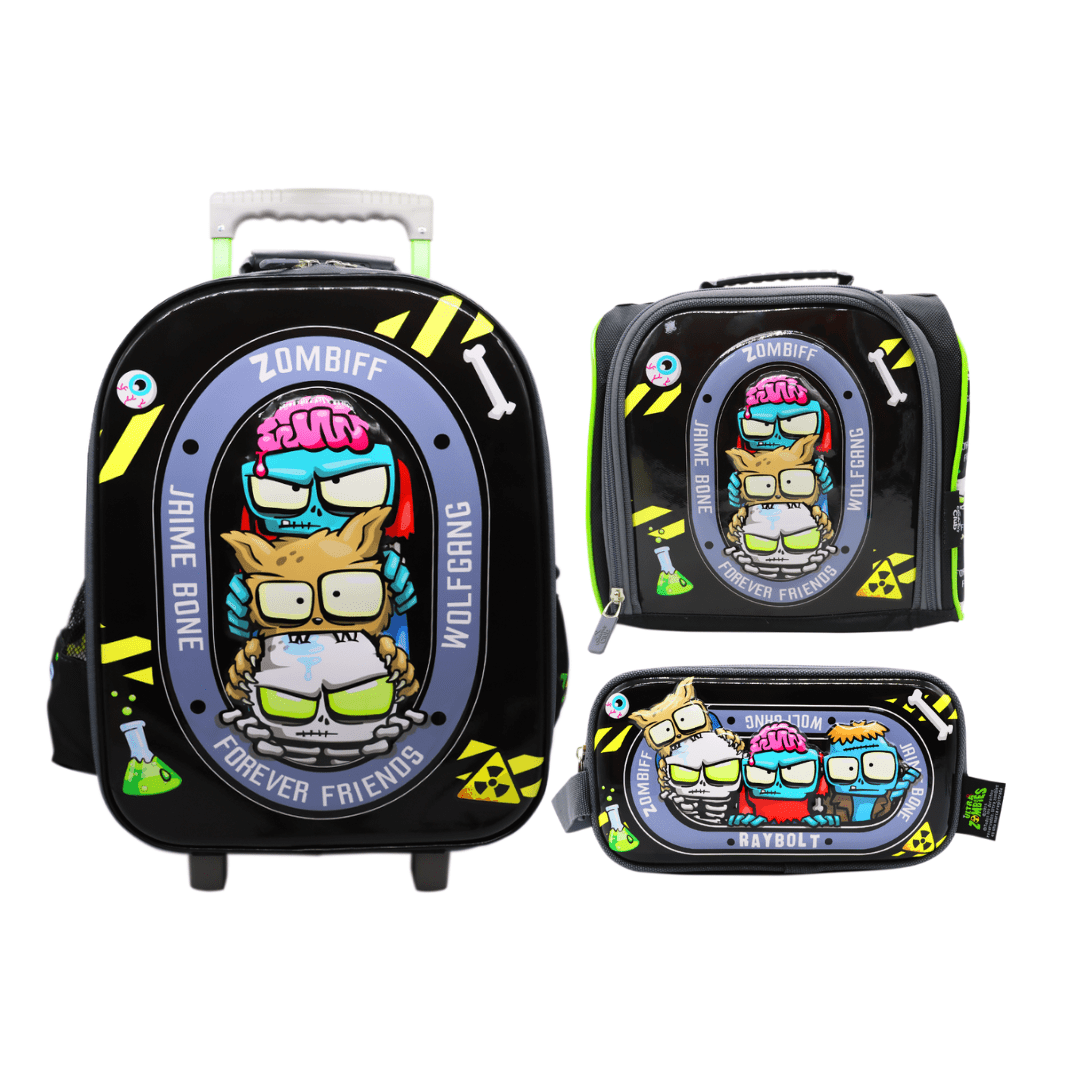Pack Escolar Maleta Oficio Premium Ultra Zombies Negro 0
