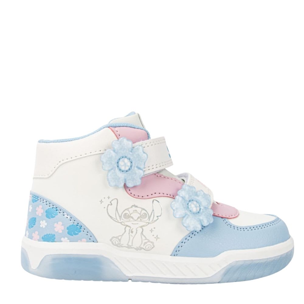 Zapatillas Botin Niña Casual Stitch Pastel Con Luces 0