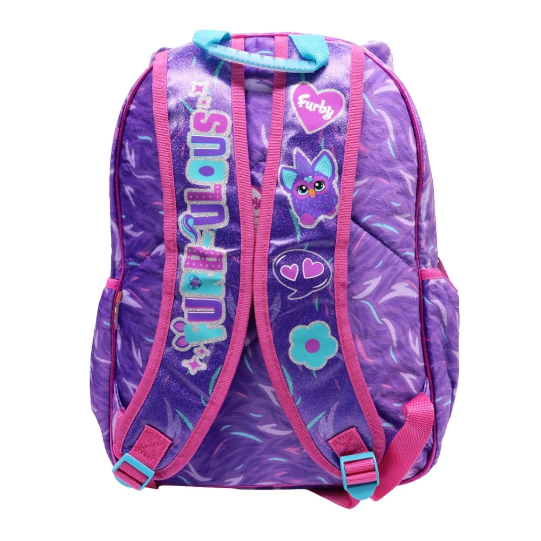 Pack Escolar Mochila Furby Morado Oficio3